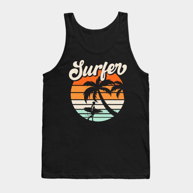 Surfing T Shirt For Women Men Tank Top by Xamgi